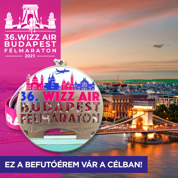 36. Wizz Air Budapest Félmaraton befutóérem